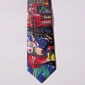 NOEL Tie Christmas Santa Claus Deer XMAS Racecar